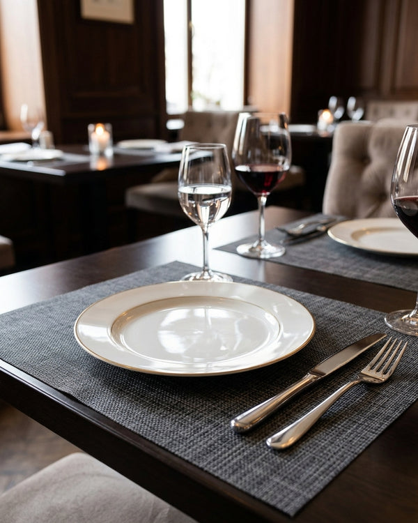 Premium Hotel-Quality Woven Placemat – Elegant Dining Table Mat, Durable & Easy-Care, Luxury Restaurant & Home Table Setting