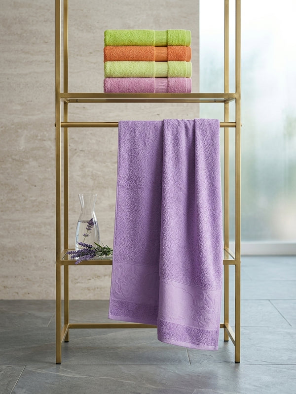 TM HOME 5-Piece Towel Set SIZE 120*60 – 100% Natural Cotton – Luxury Hotel Quality – Elegant Gradient Shades – Ultra-Soft, Highly Absorbent & Quick-Dry