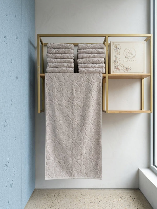 TM HOME Luxury Hotel Towel SIZE 100*50 – 100% Natural Cotton – 250g Each, Ultra-Soft, Highly Absorbent & Quick-Dry – Premium Quality, Size 50×100 cm (Copy) (Copy) - TM HOME
