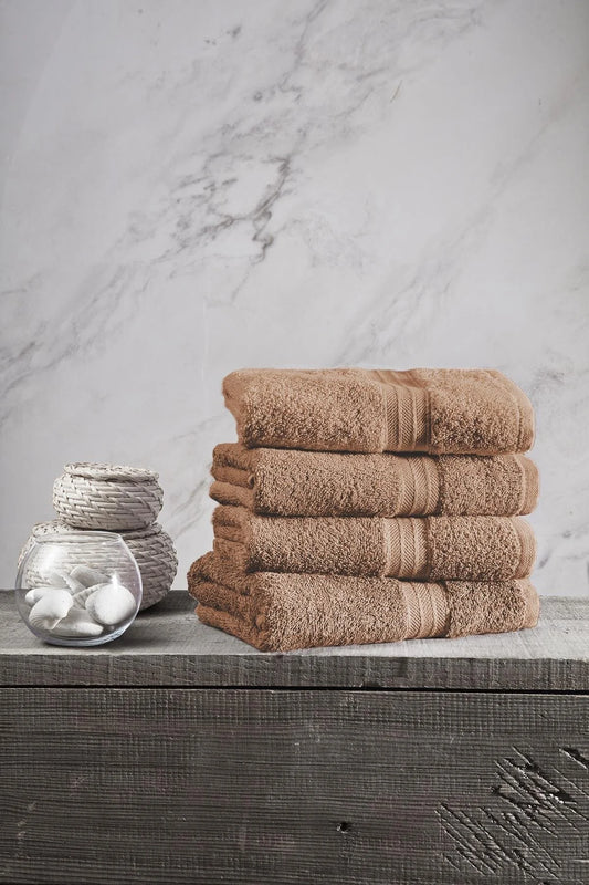 فوطة فندقية فاخرة من TM HOME – قطن طبيعي 100% – 450 جرام لكل فوطة، فائقة النعومة، عالية الامتصاص وسريعة الجفاف – جودة ممتازة، مقاس 50×100 سم