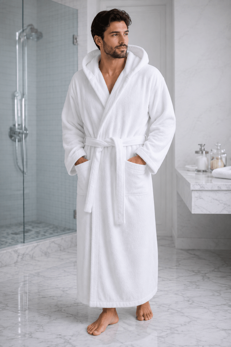 14-Piece Luxury Hotel-Grade Cotton Set (2 Bathrobes + 4 Towels 50x100 + 2 Bath Mats+ 2 SLIPPERS+ 4 TOWEL 30*30 ) in Colors – Premium Hotel Quality - TM HOME