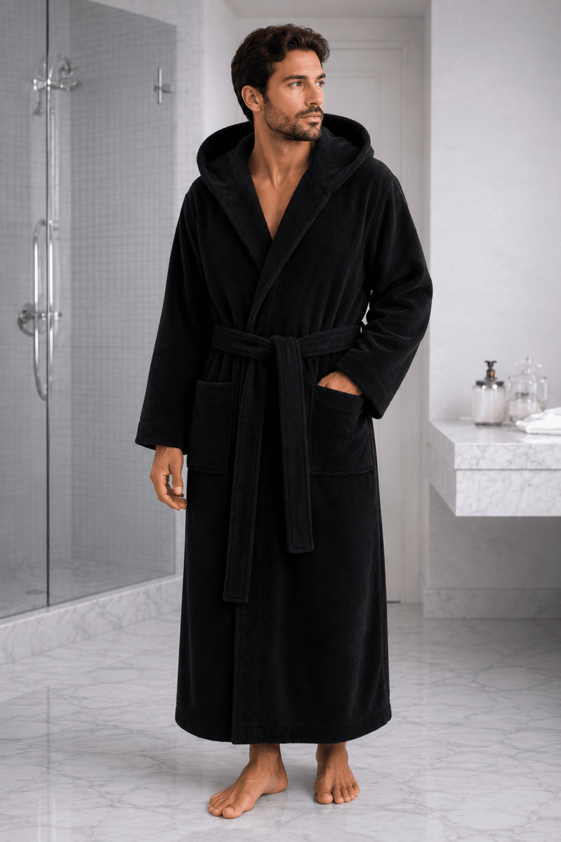 14-Piece Luxury Hotel-Grade Cotton Set (2 Bathrobes + 4 Towels 50x100 + 2 Bath Mats+ 2 SLIPPERS+ 4 TOWEL 30*30 ) in Colors – Premium Hotel Quality - TM HOME