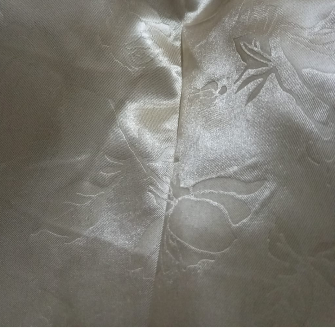 Blackout curtains FLORAL  - 100% Blackout - sun zero - Fully Darkness for Room - thermal insulated fabric - silver steel Grommets - 1 Piece 150W X 240L