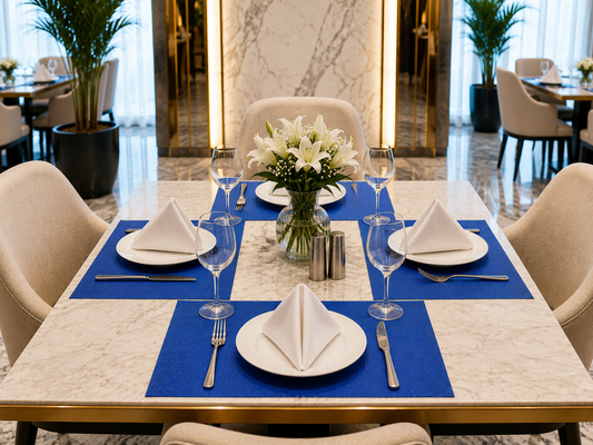 Premium Hotel-Quality Woven Placemat – Elegant Dining Table Mat, Durable & Easy-Care, Luxury Restaurant & Home Table Setting