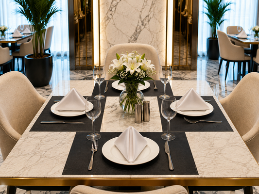 Premium Hotel-Quality Woven Placemat – Elegant Dining Table Mat, Durable & Easy-Care, Luxury Restaurant & Home Table Setting