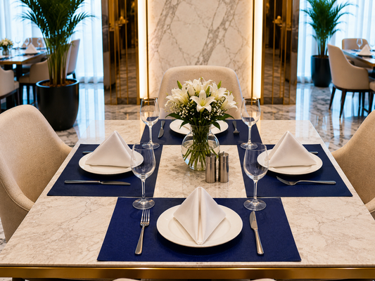 Premium Hotel-Quality Woven Placemat – Elegant Dining Table Mat, Durable & Easy-Care, Luxury Restaurant & Home Table Setting