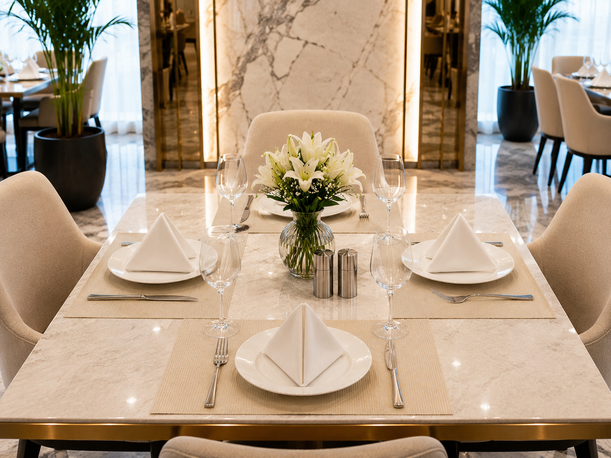 Premium Hotel-Quality Woven Placemat – Elegant Dining Table Mat, Durable & Easy-Care, Luxury Restaurant & Home Table Setting