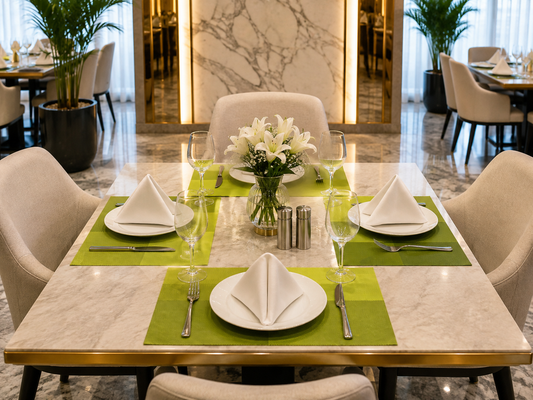Premium Hotel-Quality Woven Placemat – Elegant Dining Table Mat, Durable & Easy-Care, Luxury Restaurant & Home Table Setting