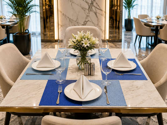 Premium Hotel-Quality Woven Placemat – Elegant Dining Table Mat, Durable & Easy-Care, Luxury Restaurant & Home Table Setting