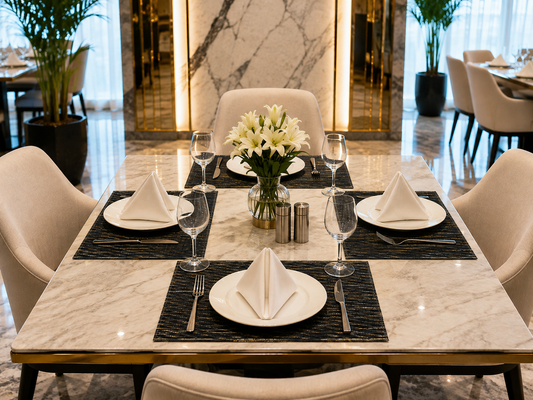 Premium Hotel-Quality Woven Placemat – Elegant Dining Table Mat, Durable & Easy-Care, Luxury Restaurant & Home Table Setting