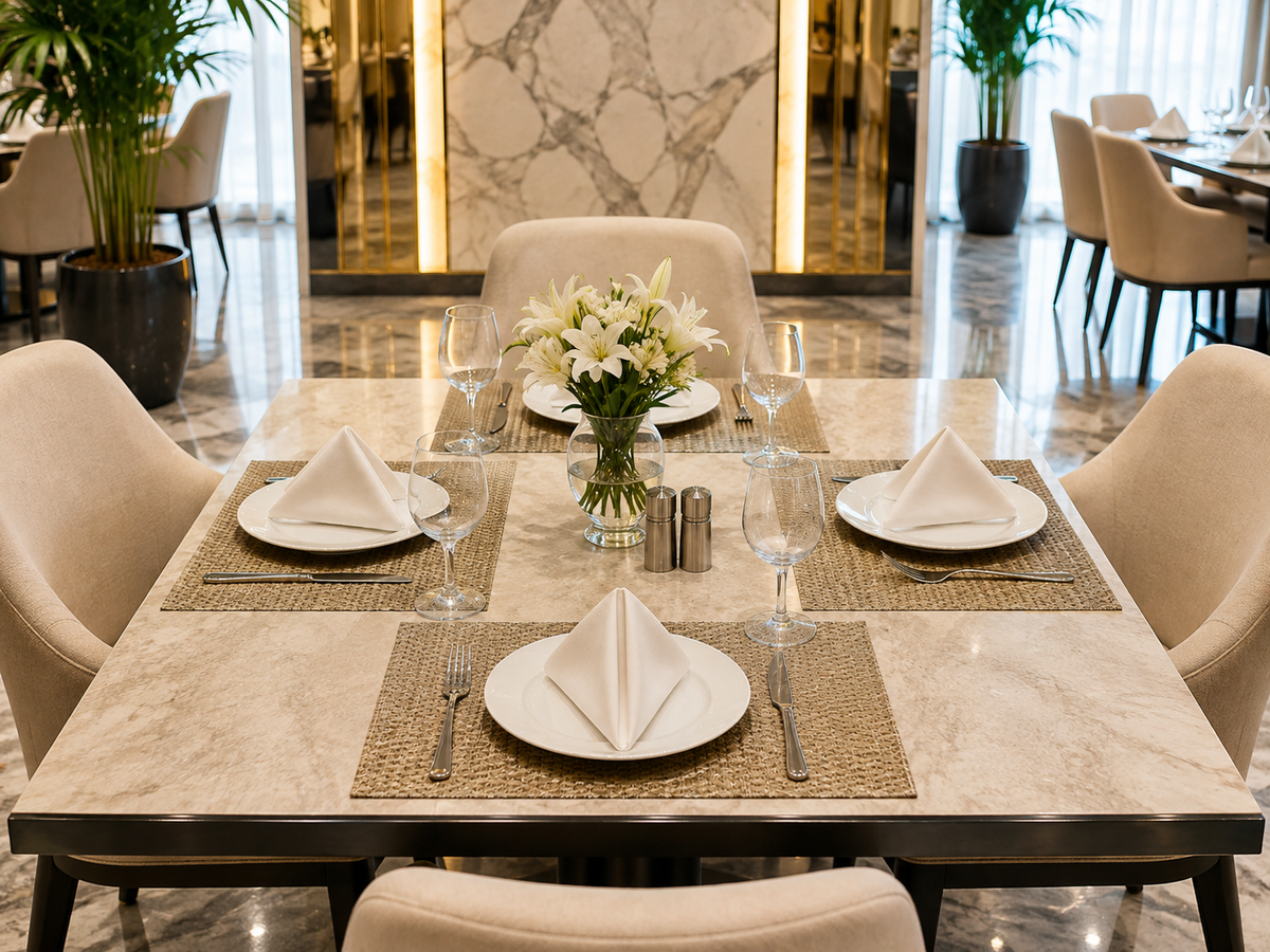 Premium Hotel-Quality Woven Placemat – Elegant Dining Table Mat, Durable & Easy-Care, Luxury Restaurant & Home Table Setting