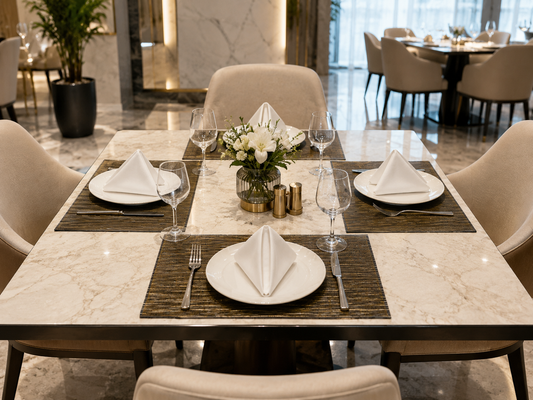 Premium Hotel-Quality Woven Placemat – Elegant Dining Table Mat, Durable & Easy-Care, Luxury Restaurant & Home Table Setting