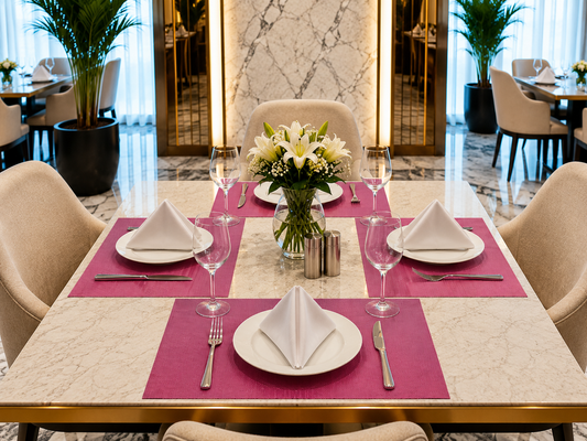 Premium Hotel-Quality Woven Placemat – Elegant Dining Table Mat, Durable & Easy-Care, Luxury Restaurant & Home Table Setting