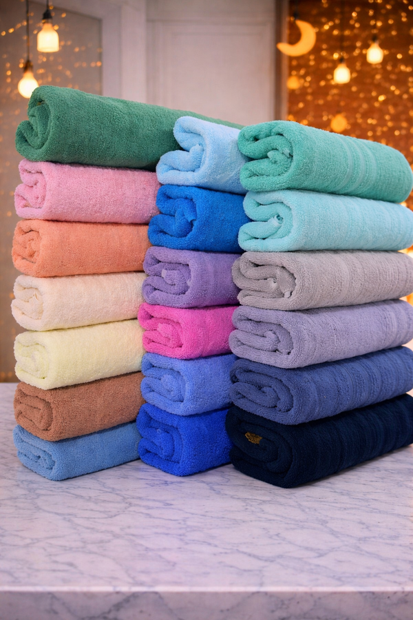 طقم مناشف TM هوم قطن فاخر – 24 قطعة – 60×120 سم – ألوان أنيقة وملمس ناعم كالفنادق