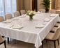 Dining Table Cloth  Water Repellent & Heat Resistant Polyester Square Dining Table Cover Cloth, Heavy Duty & Machine Washable