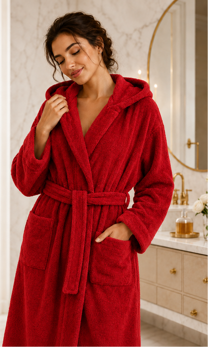TM HOME Luxury Hotel Bath Robe – 100% Egyptian Cotton – Elegant Color – Ultra-Soft, Highly Absorbent & Premium Quality for Home, Spa & Hotels (Copy)