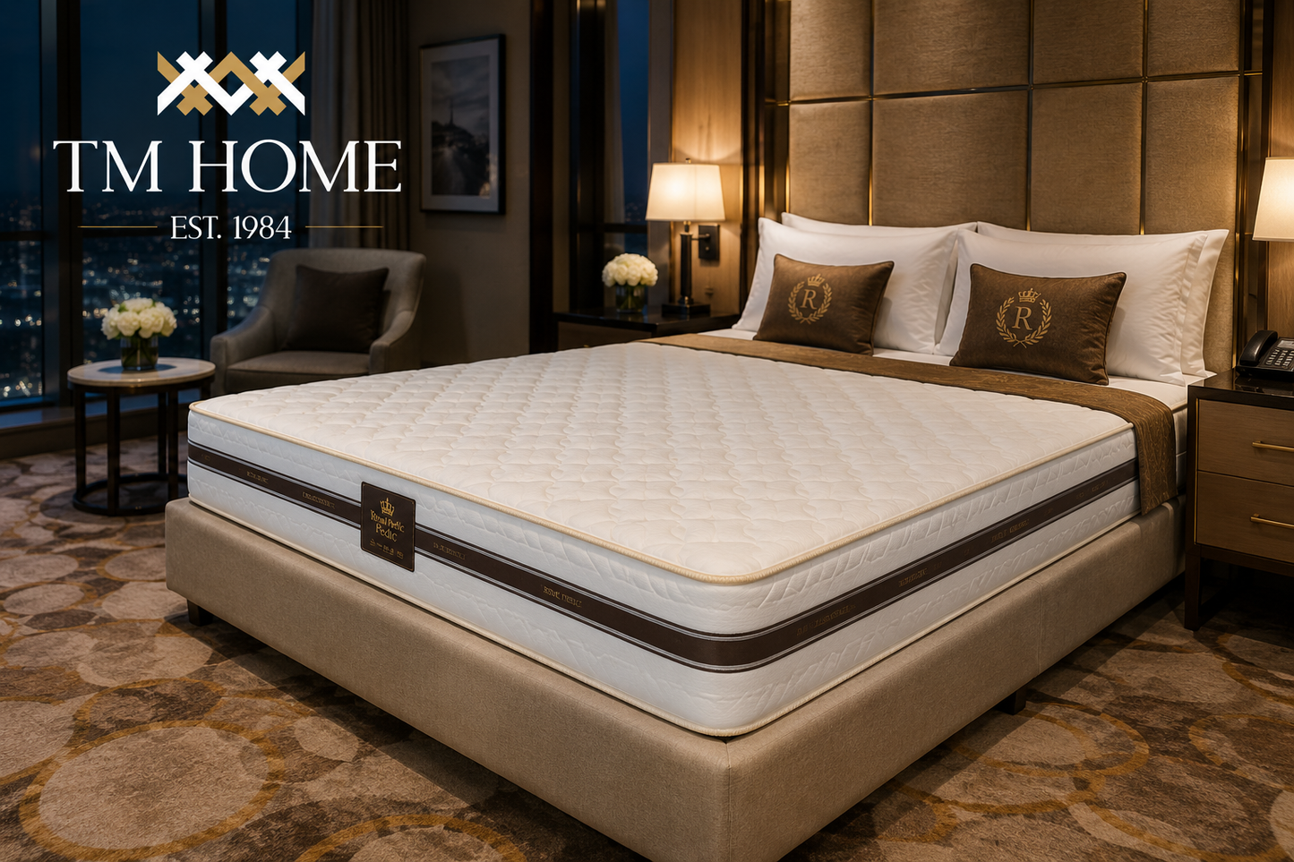 Connected spring hotel mattress from TM HOME