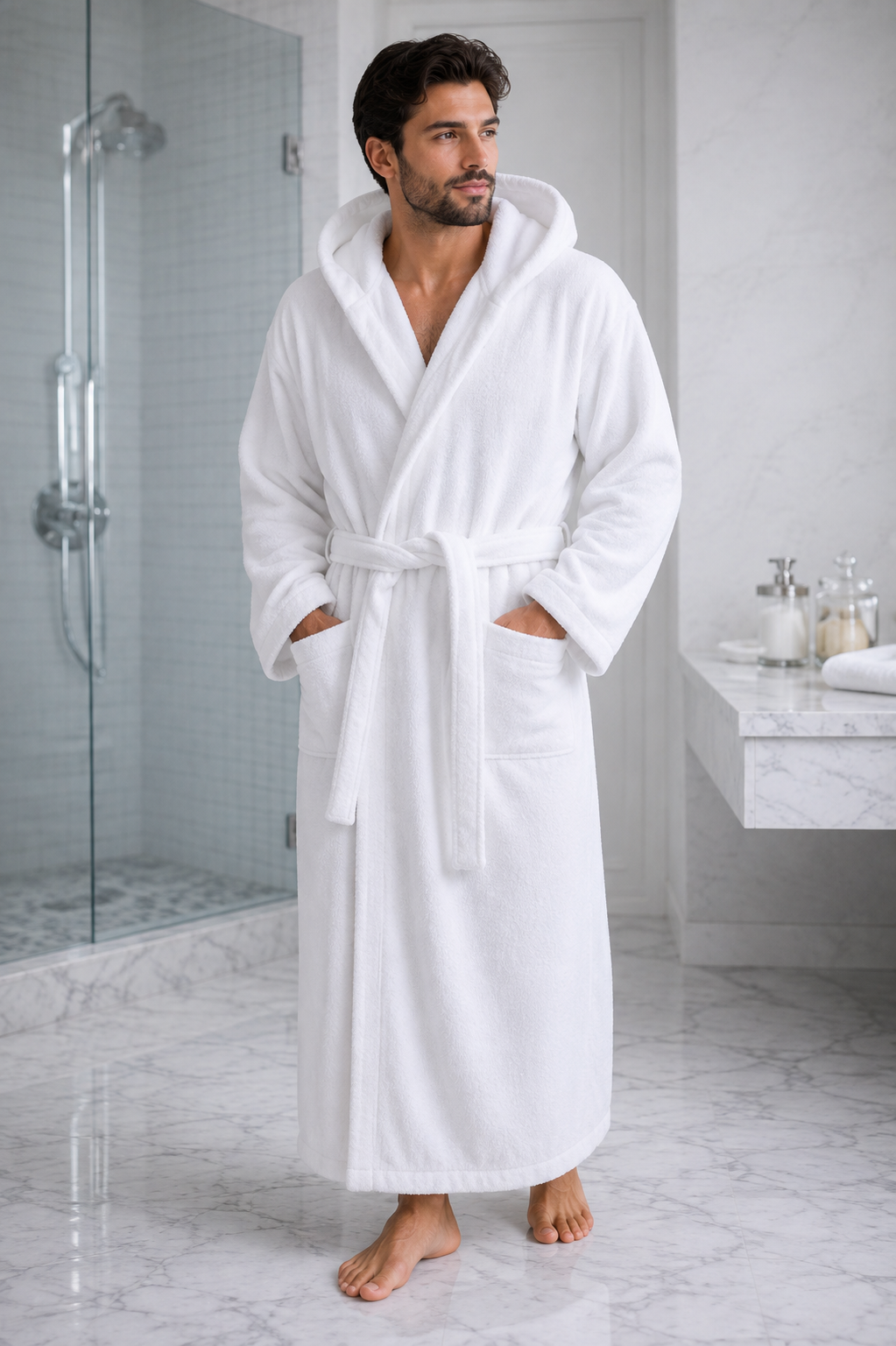 TM HOME Luxury Hotel Bath Robe – 100% Egyptian Cotton – Elegant Color – Ultra-Soft, Highly Absorbent & Premium Quality for Home, Spa & Hotels