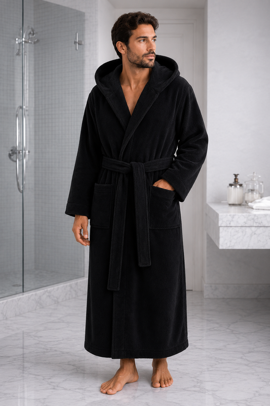TM HOME Luxury Hotel Bath Robe – 100% Egyptian Cotton – Elegant Color – Ultra-Soft, Highly Absorbent & Premium Quality for Home, Spa & Hotels (Copy)