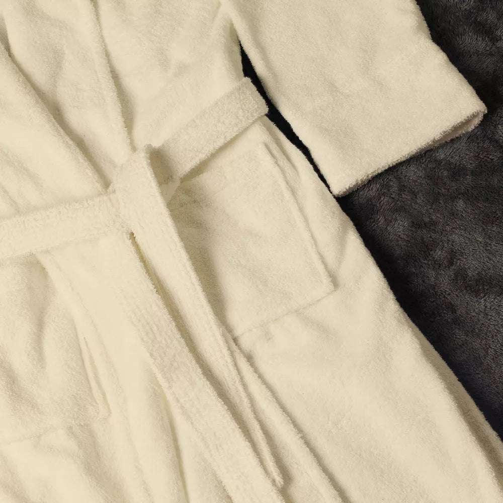 TM HOME Luxury Hotel Bath Robe – 100% Egyptian Cotton – Elegant Color – Ultra-Soft, Highly Absorbent & Premium Quality for Home, Spa & Hotels