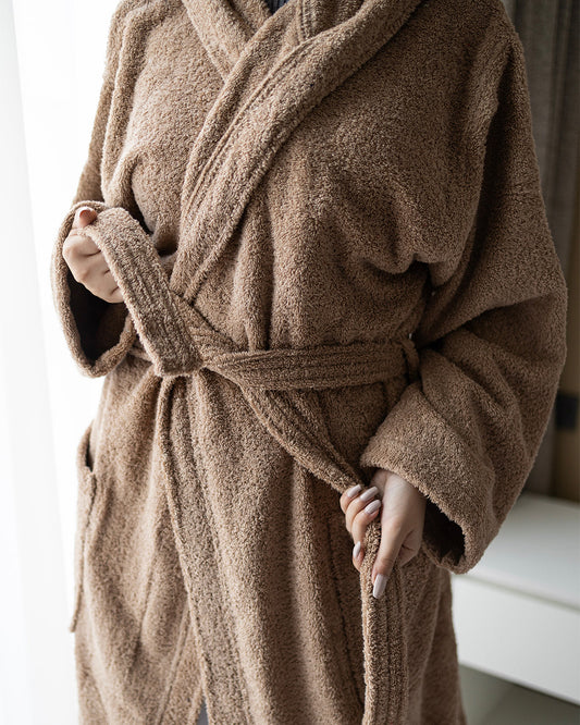 TM HOME Luxury Hotel Bath Robe – 100% Egyptian Cotton – Elegant Color – Ultra-Soft, Highly Absorbent & Premium Quality for Home, Spa & Hotels