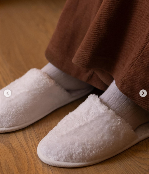 TM Home Hotel Slipper x3  – White Jacquard 100% Cotton | Luxury Spa & Hotel Use