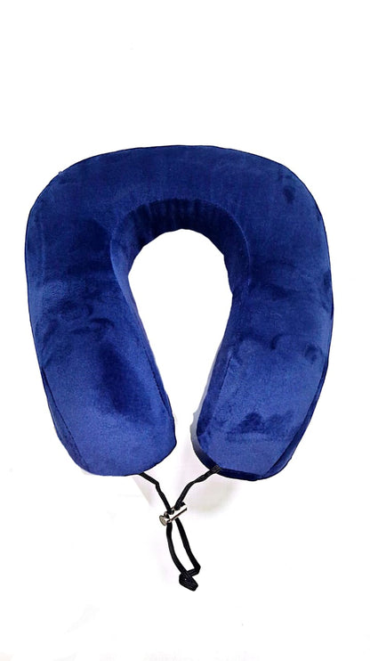 Memory foam travel neck pillow, one size, blue color