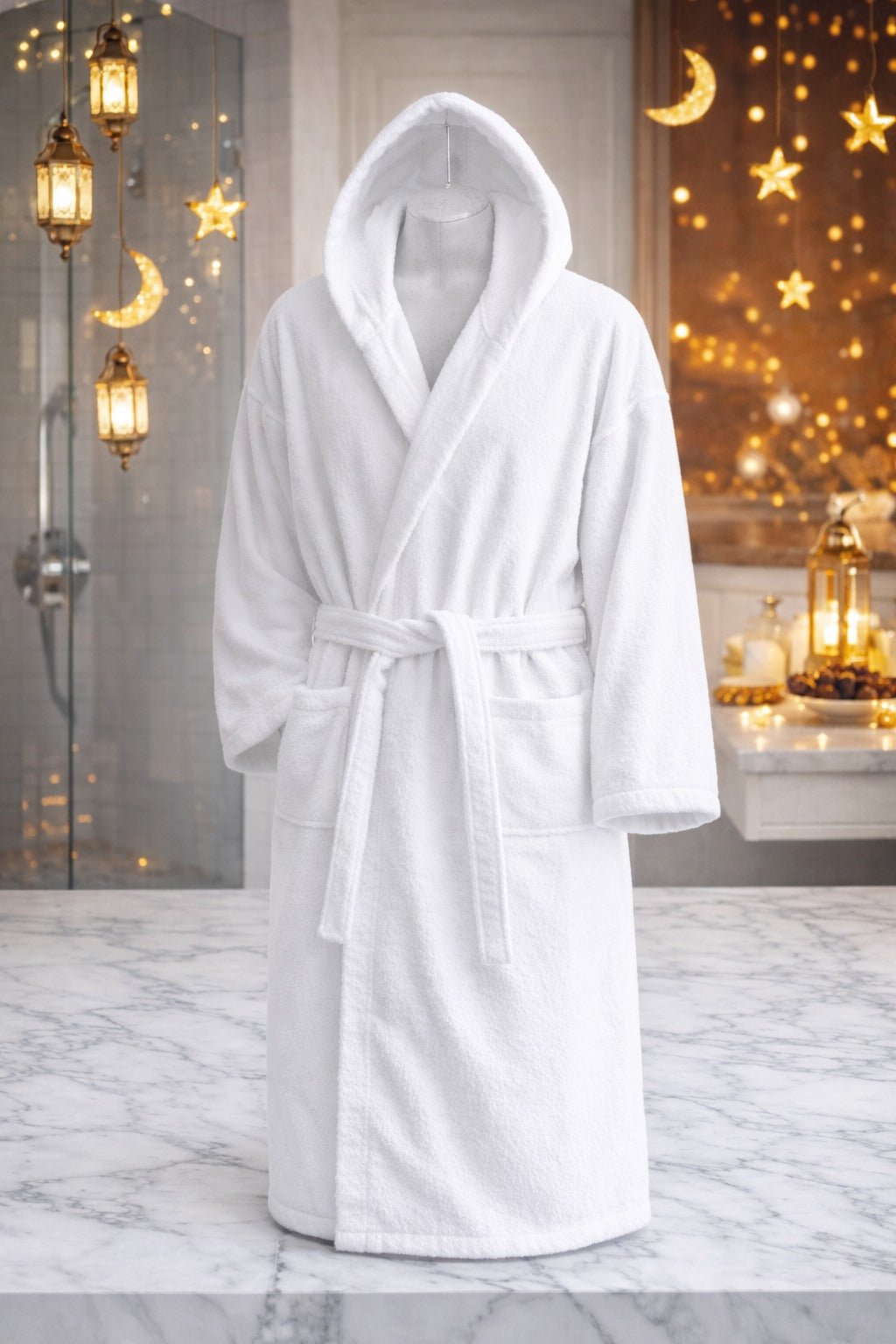 TM HOME Luxury Hotel Bath Robe – 100% Egyptian Cotton – Elegant Color – Ultra-Soft, Highly Absorbent & Premium Quality for Home, Spa & Hotels