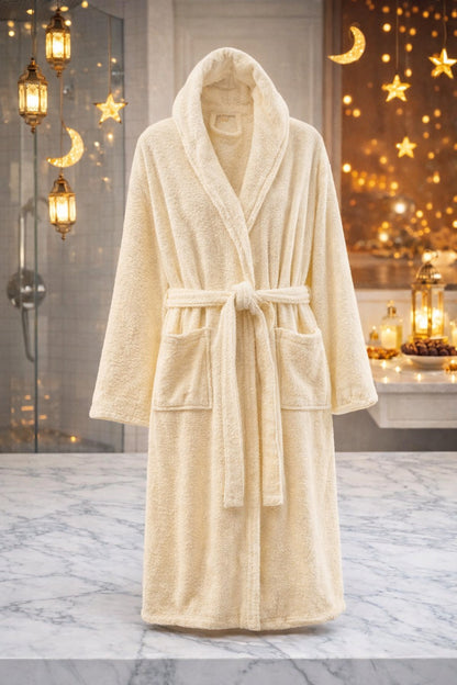 TM HOME Luxury Hotel Bath Robe – 100% Egyptian Cotton – Elegant Color – Ultra-Soft, Highly Absorbent & Premium Quality for Home, Spa & Hotels
