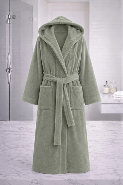 TM HOME Luxury Hotel Bath Robe – 100% Egyptian Cotton – Elegant Color – Ultra-Soft, Highly Absorbent & Premium Quality for Home, Spa & Hotels