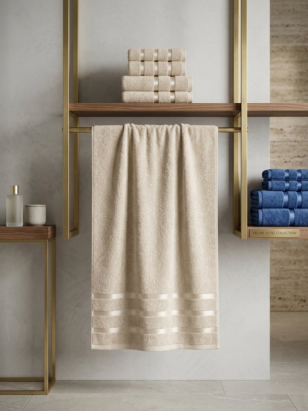 TM HOME Luxury  Hotel Towel  SIZE 100*50   – 100% Natural Cotton – 250g Each, Ultra-Soft, Highly Absorbent & Quick-Dry – Premium Quality, Size 50×100 cm
