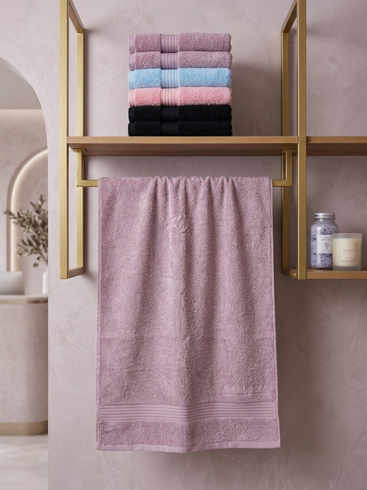 TM HOME 5-Piece Towel Set SIZE 100*50  – 100% Natural Cotton – Luxury Hotel Quality – Elegant Gradient Shades – Ultra-Soft, Highly Absorbent & Quick-Dry