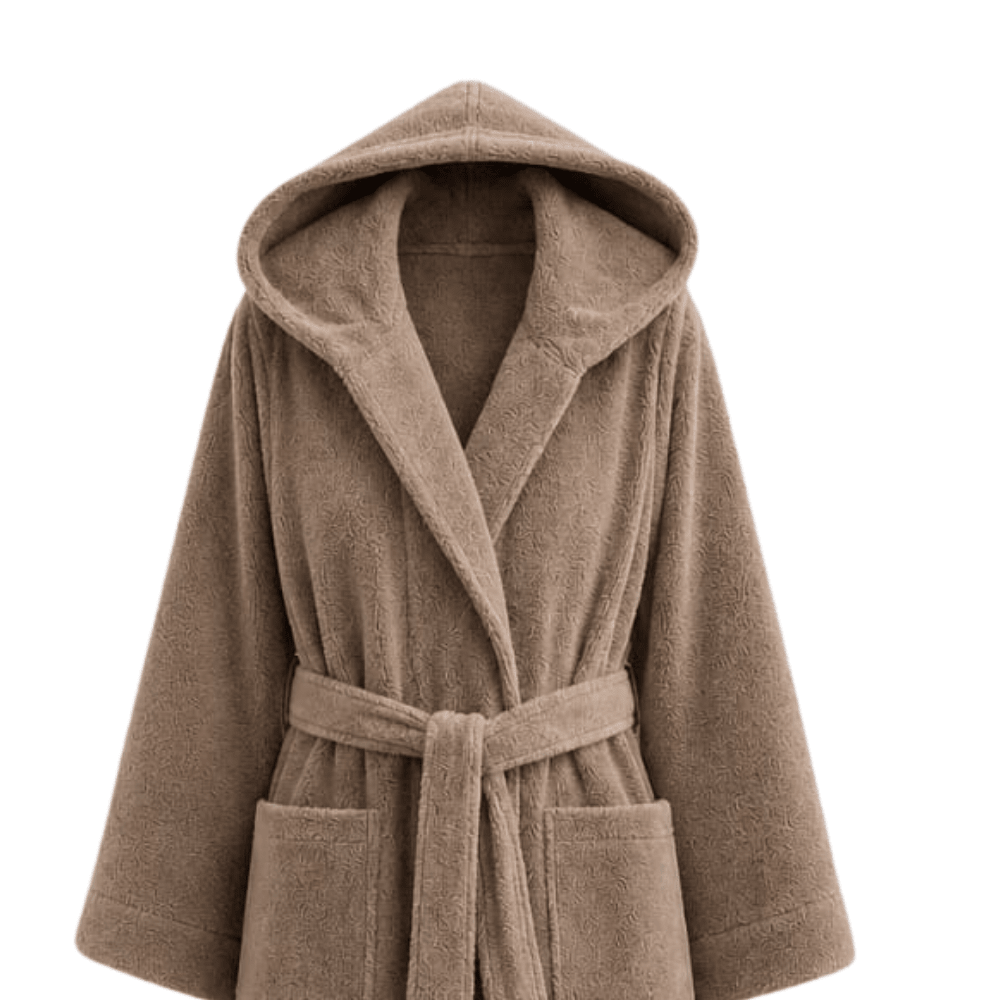 Luxury Hotel Bath Robe + Towel 100*50 + Slipper with Luxury Box – 100% Egyptian Cotton – Elegant Color – Ultra-Soft, Highly Absorbent & Premium Quality for Home, Spa & Hotels - TM HOME