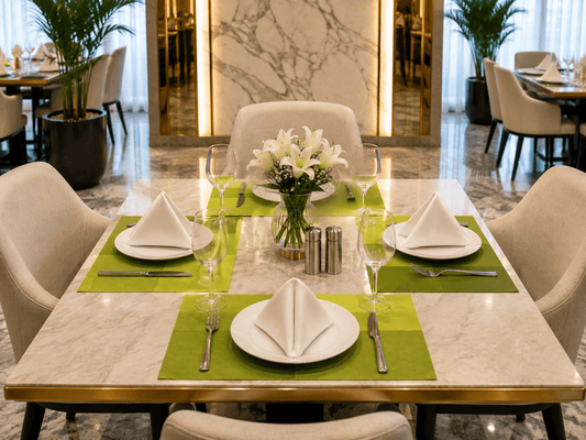 Premium Hotel-Quality Woven Placemat – Elegant Dining Table Mat, Durable & Easy-Care, Luxury Restaurant & Home Table Setting - TM HOME