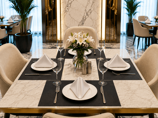 Premium Hotel-Quality Woven Placemat – Elegant Dining Table Mat, Durable & Easy-Care, Luxury Restaurant & Home Table Setting - TM HOME