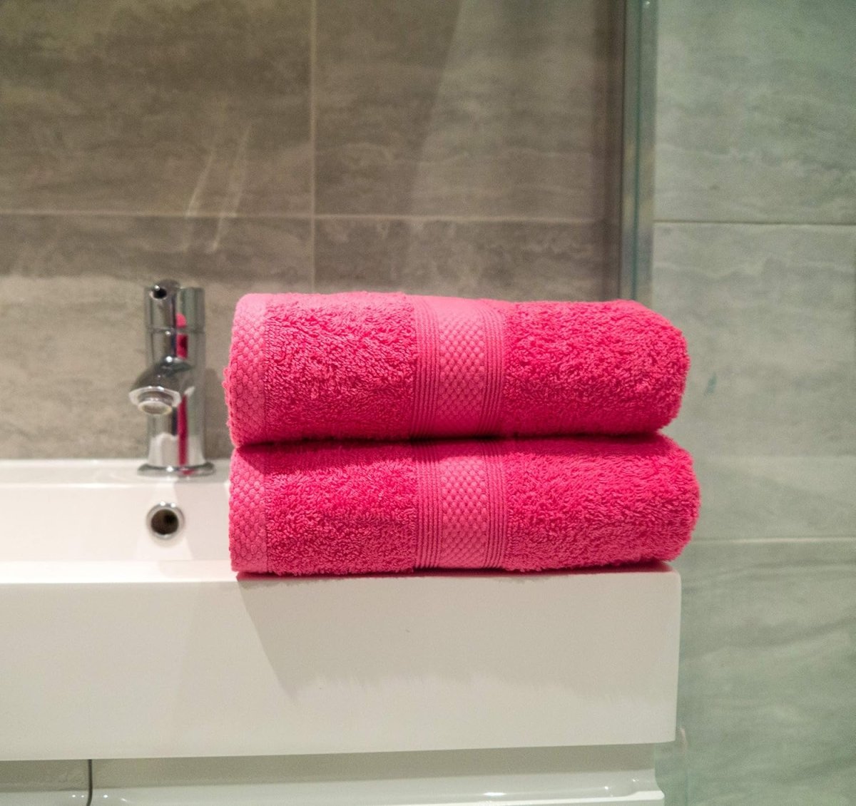 TM HOME 4-Piece Towel Set SIZE 100*50 – 100% Natural Cotton – Luxury Hotel Quality – Elegant Gradient BLACK Shades – Ultra-Soft, Highly Absorbent & Quick-Dry - TM HOME