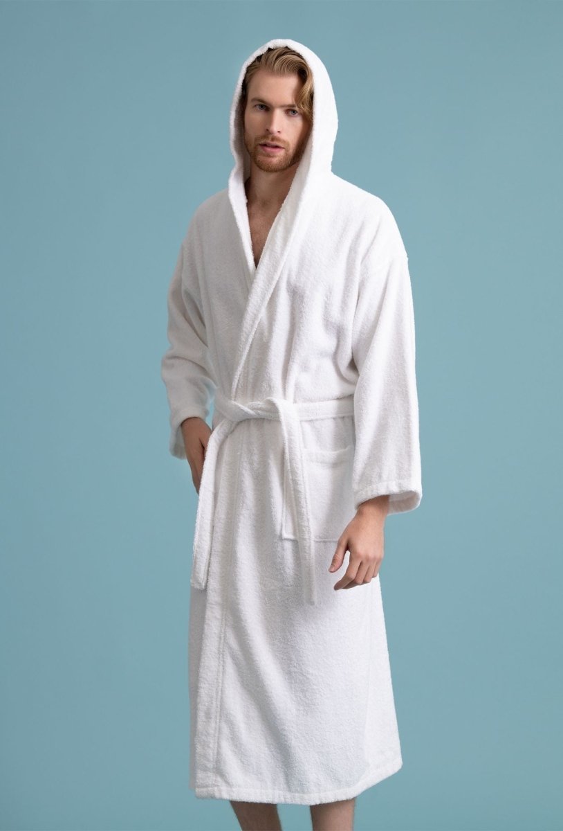 TM HOME Luxury Hotel Bath Robe – 100% Egyptian Cotton – Elegant Color – Ultra-Soft, Highly Absorbent & Premium Quality for Home, Spa & Hotels - TM HOME