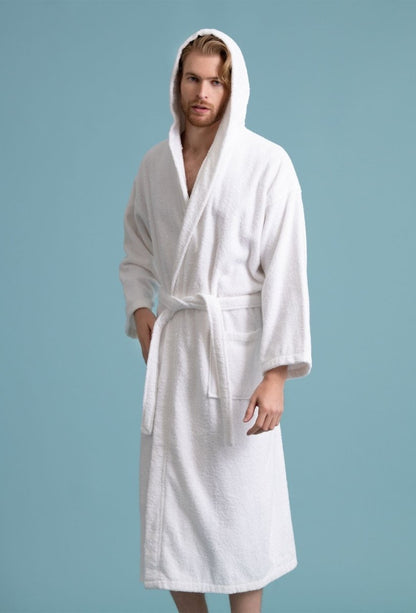 TM HOME Luxury Hotel Bath Robe – 100% Egyptian Cotton – Elegant Color – Ultra-Soft, Highly Absorbent & Premium Quality for Home, Spa & Hotels - TM HOME