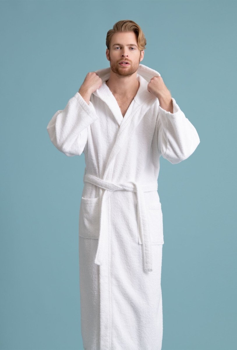 TM HOME Luxury Hotel Bath Robe – 100% Egyptian Cotton – Elegant Color – Ultra-Soft, Highly Absorbent & Premium Quality for Home, Spa & Hotels - TM HOME